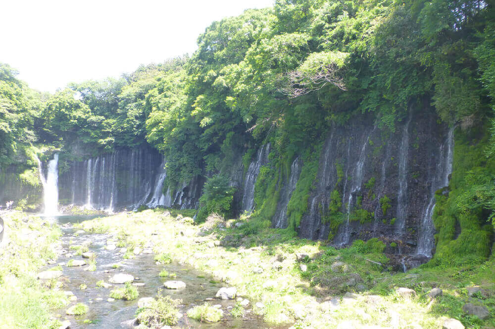 展望所から眺める「白糸ノ滝」