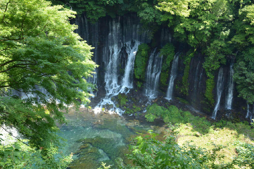 上から眺める白糸ノ滝