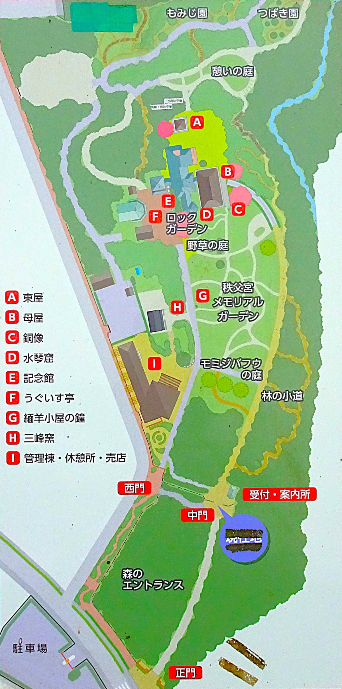 秩父宮記念公園 看板案内図