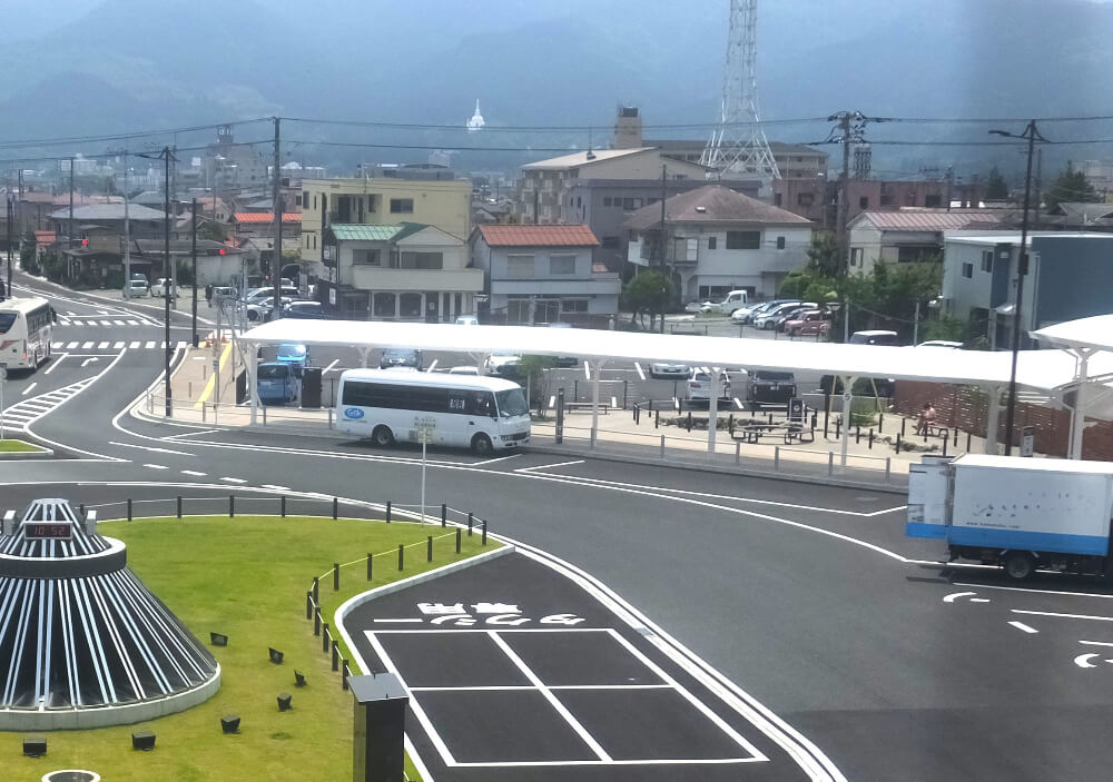 御殿場駅 乙女口　時之栖や秩父宮公園行きバス乗り場