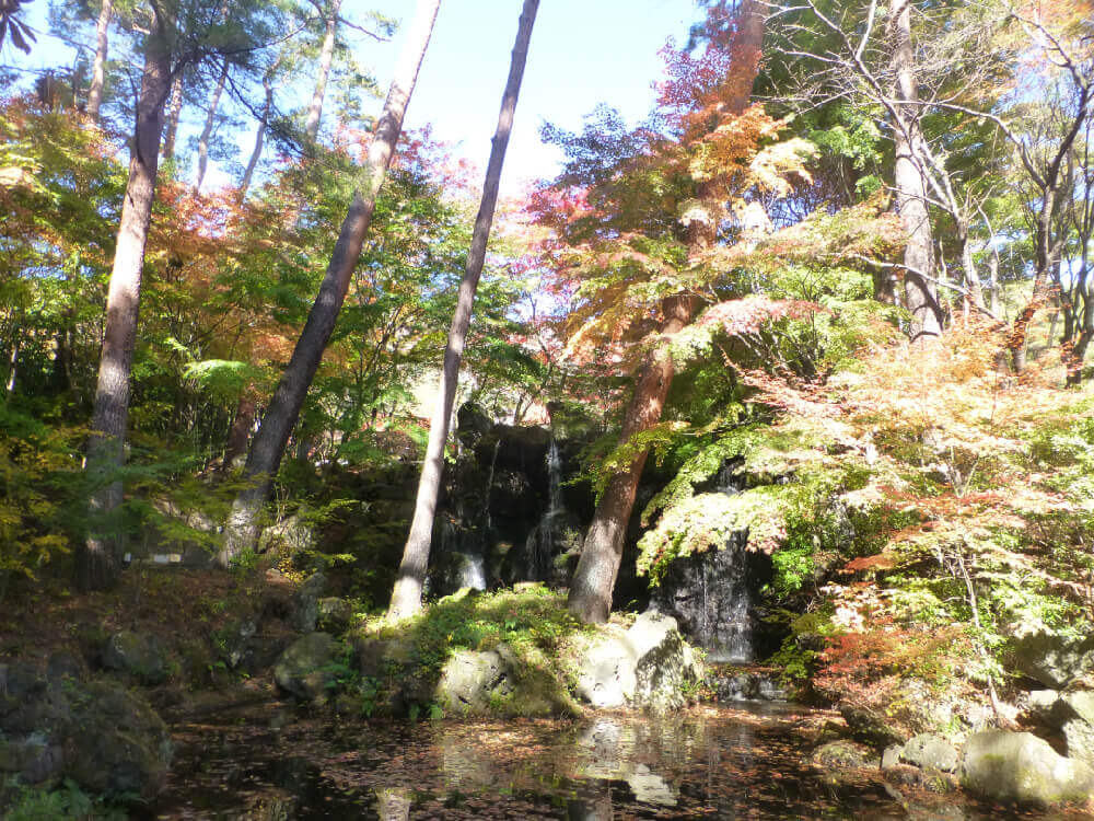 池と滝