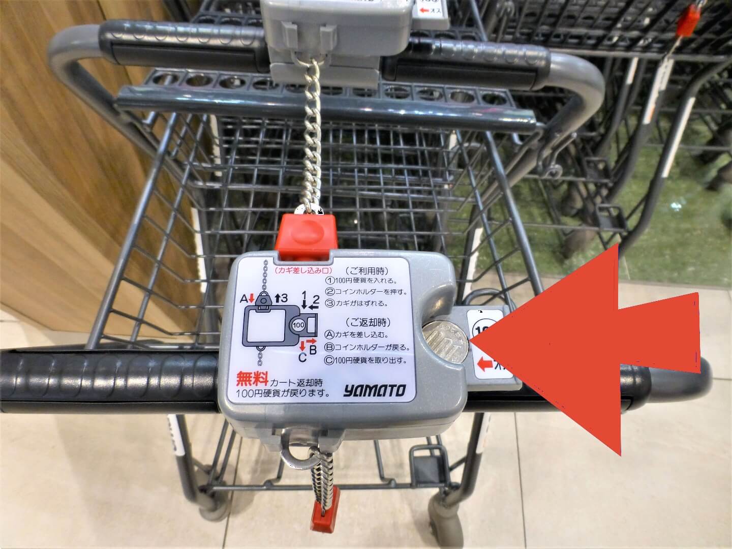 ららぽーと沼津 サンワ 買い物カートはワンコイン式