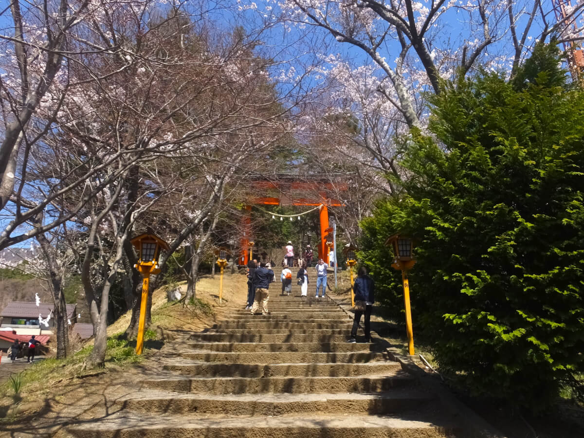 三國第一山 両部鳥居付近
